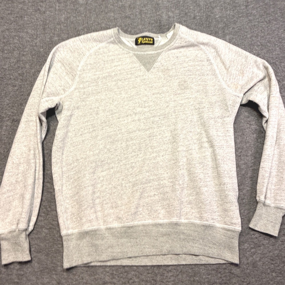 Levi's Vintage Clothing Sweatshirt Women Small Gray Raglan LVC 94117-0019 80s